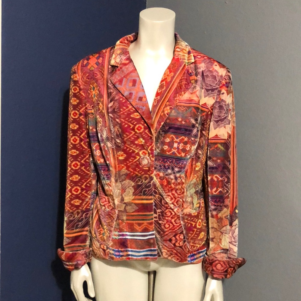 RETRO BOHO CHIC JACKET - size 10